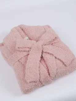 Inspire Me! Home Decor Blush Pink Plush Bath Robe With Pockets (2 Sizes) Discount