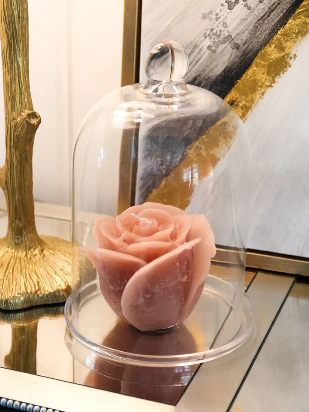 Inspire Me! Home Decor Blush Rose Candle (3 Sizes) Best