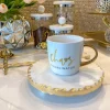 Inspire Me! Home Decor Bone China Gold & White Dotted Cup & Saucer Sale