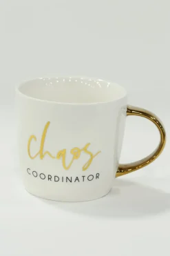 Inspire Me! Home Decor Bone China Gold & White Dotted Cup & Saucer Sale
