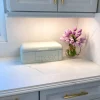 Inspire Me! Home Decor Bread Boxes Large White Metal Bread Box Fashion