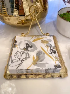 Inspire Me! Home Decor Breadbox With Gold Handle Best