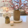 Inspire Me! Home Decor Bubble Vase With Gold Rim (2 Sizes) Hot
