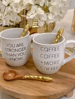Inspire Me! Home Decor But First, Gold Coffee Wooden Sign Online