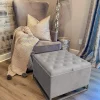 Inspire Me! Home Decor Caroline Storage Ottoman (3 Colors) Discount