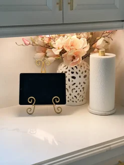 Inspire Me! Home Decor Ceramic Marble Untensil Holder KITCHEN Discount