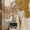 Inspire Me! Home Decor Ceramic Gold And White Pine Tree (2 Sizes) Outlet