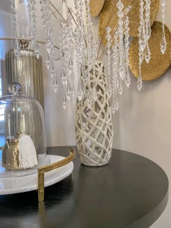 Inspire Me! Home Decor Champagne Ceramic Cut-Out Vase Hot