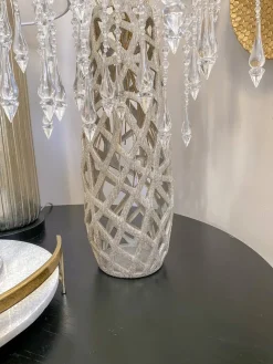 Inspire Me! Home Decor Champagne Ceramic Cut-Out Vase Hot