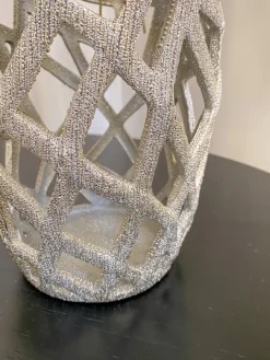 Inspire Me! Home Decor Champagne Ceramic Cut-Out Vase Hot