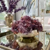 Inspire Me! Home Decor Champagne Rippled Glass Vase Fashion