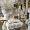 Inspire Me! Home Decor Circle Cutout Detailed Platter New