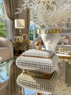 Inspire Me! Home Decor Circle Cutout Detailed Platter New