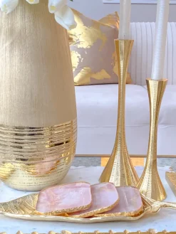 Inspire Me! Home Decor Classic Elegant Hurricane Candle Sticks (Set Of 3) Discount