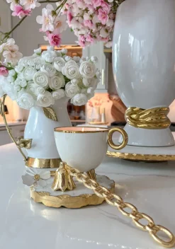 Inspire Me! Home Decor Coaster W/ Gold Trim (2 Colors) Price For 1 Best