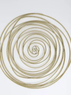 Inspire Me! Home Decor Coiled Wall Art Gold New