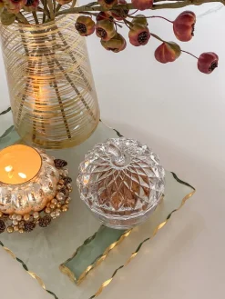 Inspire Me! Home Decor Copper Metallic Floral Orb (2 Sizes) Hot