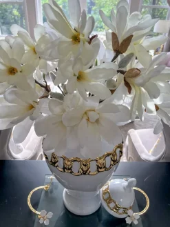 Inspire Me! Home Decor 25″ Cream Magnolia Stem Floral Stems Clearance