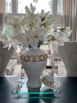 Inspire Me! Home Decor 25″ Cream Magnolia Stem Floral Stems Clearance
