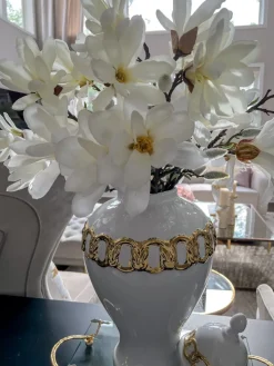 Inspire Me! Home Decor 25″ Cream Magnolia Stem Floral Stems Clearance