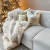 Inspire Me! Home Decor Cream Pumpkin Pillow PILLOWS, RUGS, & THROWS Clearance
