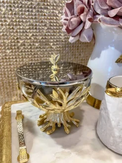 Inspire Me! Home Decor Crumpled Gold Handle Dessert Forks (Set Of 4) Outlet