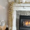 Inspire Me! Home Decor Crystal Glitter And Beaded Edge Leaf Spray Clearance