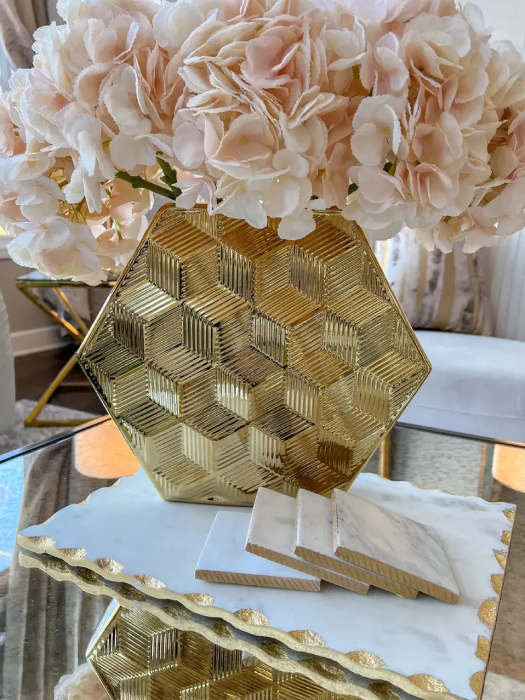Inspire Me! Home Decor Crystal Lotus Top Candle (2 Colors) Online