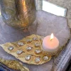 Inspire Me! Home Decor Crystal Oval Tray With Gold Edge Best