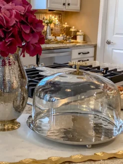 Inspire Me! Home Decor Decanter With Gold Round Top (2 Sizes) Clearance