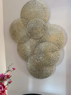 Inspire Me! Home Decor Decorative Gold Metal Flower/ Wall Art Online