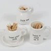 Inspire Me! Home Decor Decorative Tea Towel (4 Styles) Gold Clearance