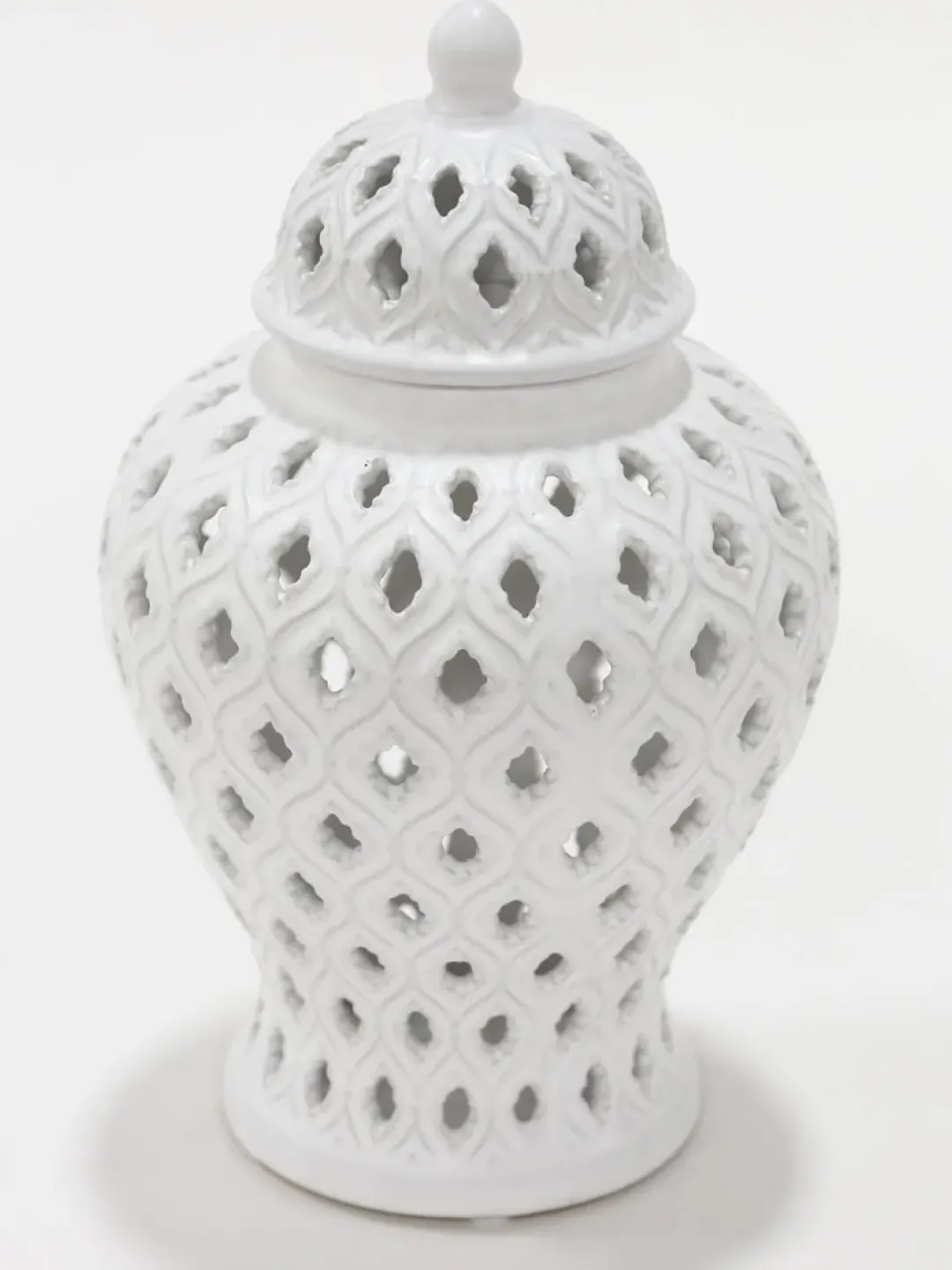 Inspire Me! Home Decor Extra Mini/Miniature White Ginger Jar Fashion