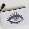Inspire Me! Home Decor Faux Leather Evil Eye Cosmetic Bag Online