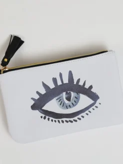 Inspire Me! Home Decor Faux Leather Evil Eye Cosmetic Bag Online