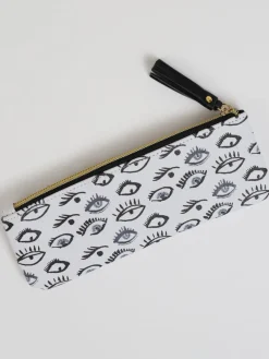 Inspire Me! Home Decor Faux Leather Evil Eye Travel Pouch Gold Online