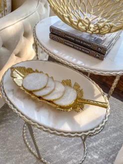 Inspire Me! Home Decor Faux Leather Box Set With Gold Edge Detail (Set Of 2) Hot