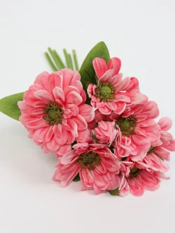 Inspire Me! Home Decor Floral Stems 10″ Real Touch White Anemone Bouquet New