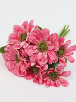 Inspire Me! Home Decor Floral Stems 10″ Real Touch White Anemone Bouquet New