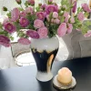 Inspire Me! Home Decor Floral Stems 25″ Peach Real-Touch Triple Bloom Ranunculus Stem New
