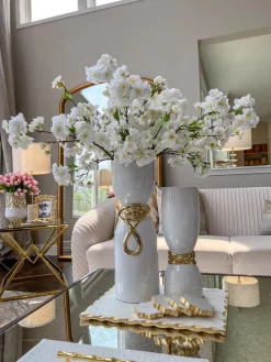 Inspire Me! Home Decor Floral Stems 18.5″ Cream Victorian Hydrangea Stem Online