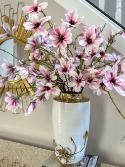 Inspire Me! Home Decor Floral Stems 27″ White Real Touch Tulip Stem Outlet