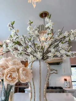 Inspire Me! Home Decor Floral Stems 29.5″ Pink Feather Stem Fashion