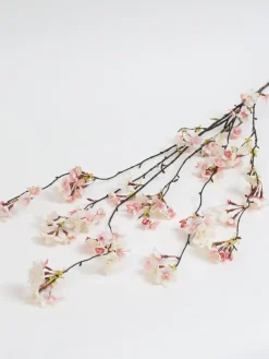 Inspire Me! Home Decor Floral Stems 51″ Pink & Cream Cherry Blossom Stem Outlet