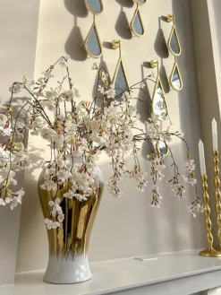 Inspire Me! Home Decor Floral Stems 51″ White Cherry Blossom Stem Best