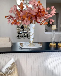 Inspire Me! Home Decor Floral Stems 58″ White Cascading Cherry Blossom Stem Online