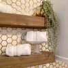Inspire Me! Home Decor Floral Stems Beige Pink Flat Eucalyptus Stem Clearance