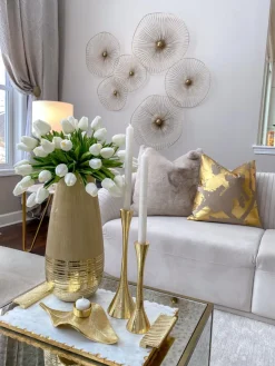 Inspire Me! Home Decor Flower Dish (2 Colors) New