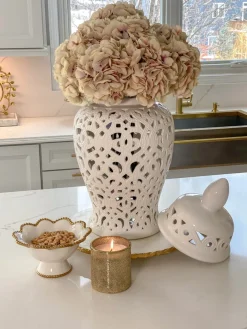 Inspire Me! Home Decor French Beige/Blush Hydrangea Stem Floral Stems Online