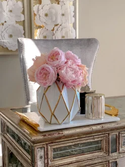 Inspire Me! Home Decor Fuchsia/Cream Peony Bundle Hot